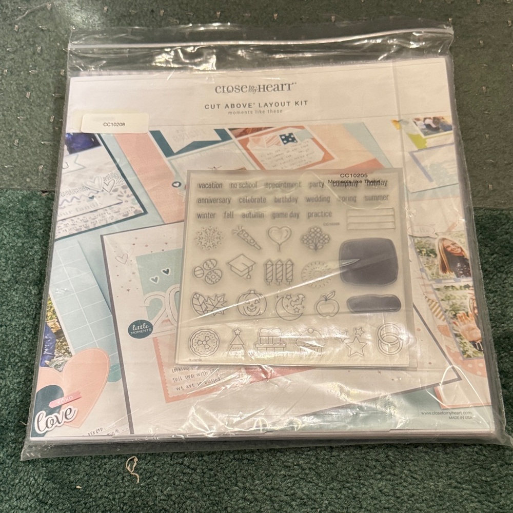 Close to My Heart Cut Above Layout Kit - Pastel Blue & Pink